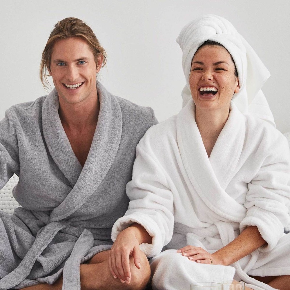*3 for $12 sale* Super plush fleece white robe